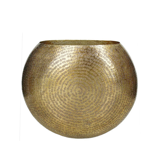 Σφυρήλατο βάζο οβάλ, μπρονζέ χρ.,33cm