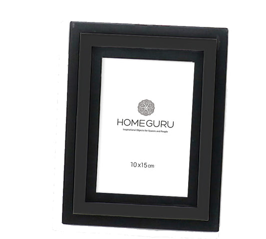 Φωτ/θήκη με μαύρη ξύλινη κορνίζα,10x15cm