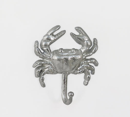 Κρεμαστρα/γαντζος σχ.κάβουρας, ασημί χρ.,16.5cm