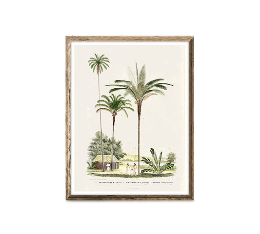 Πίνακας γκραβούρα με αγρόκτημα, 50x70cm