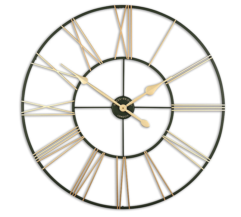 Ρολόι τοίχου "Big Ben", λαδί/χρυσό,80cm