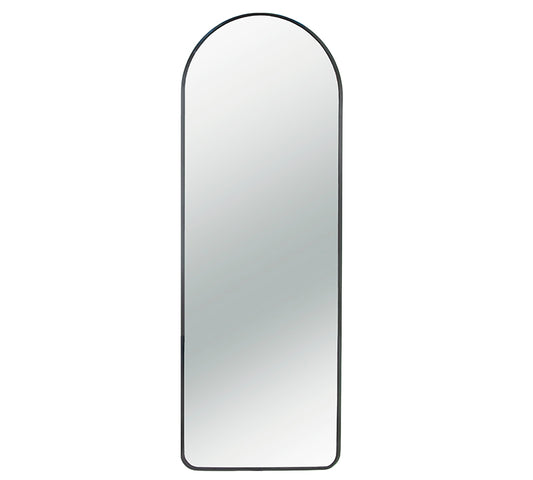 Καθρέπτης αλουμινίου σχ.αψίδα, μαύρο χρ.,51x152cm