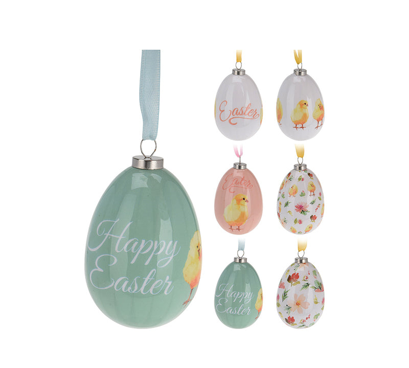 Διακοσμητικά πασχαλινά αυγά, S/2, 6σχδ.,4.5x6cm