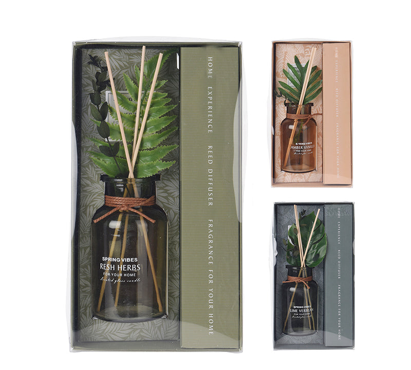 Αρωματικό ελαιο με στικς,200ml, 3 herbal αρώματα