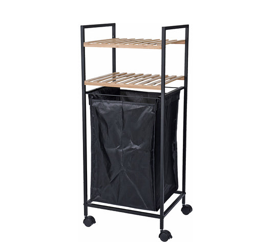 Απλυτοθήκη με ροδάκια και 2 ράφια 60x88cm