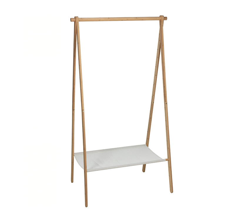 Καλόγερος απο ξύλο με 1 ράφι,86x155cm