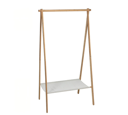 Καλόγερος απο ξύλο με 1 ράφι,86x155cm