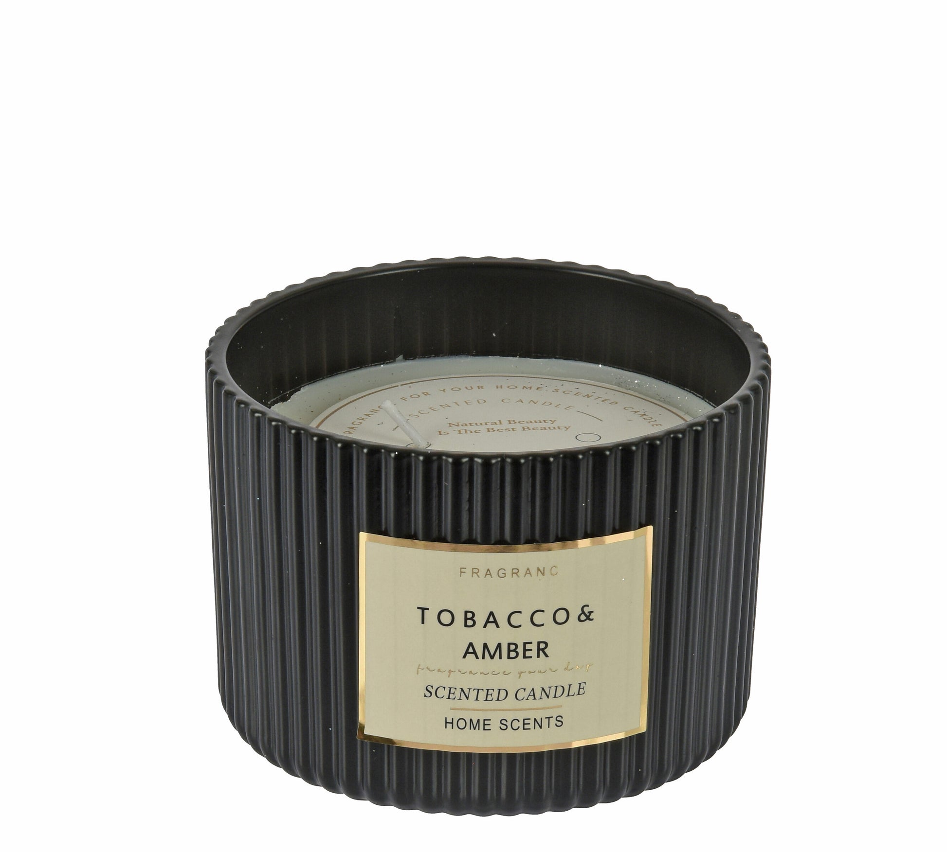 Αρωματικό κερί σε μαύρο γυαλί, 2 αρωμ.,11.5x8cm