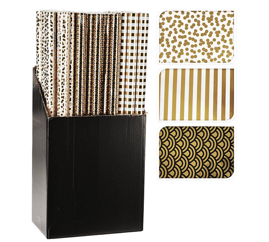 Χαρτί περιτυλ.70cmx2μ.(57γρ.),μεταλ.prints,3σχδ.