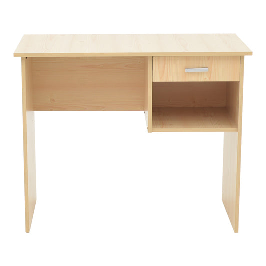 Γραφείο εργασίας με συρτάρι Michael pakoworld φυσικό 88x45x72εκ
