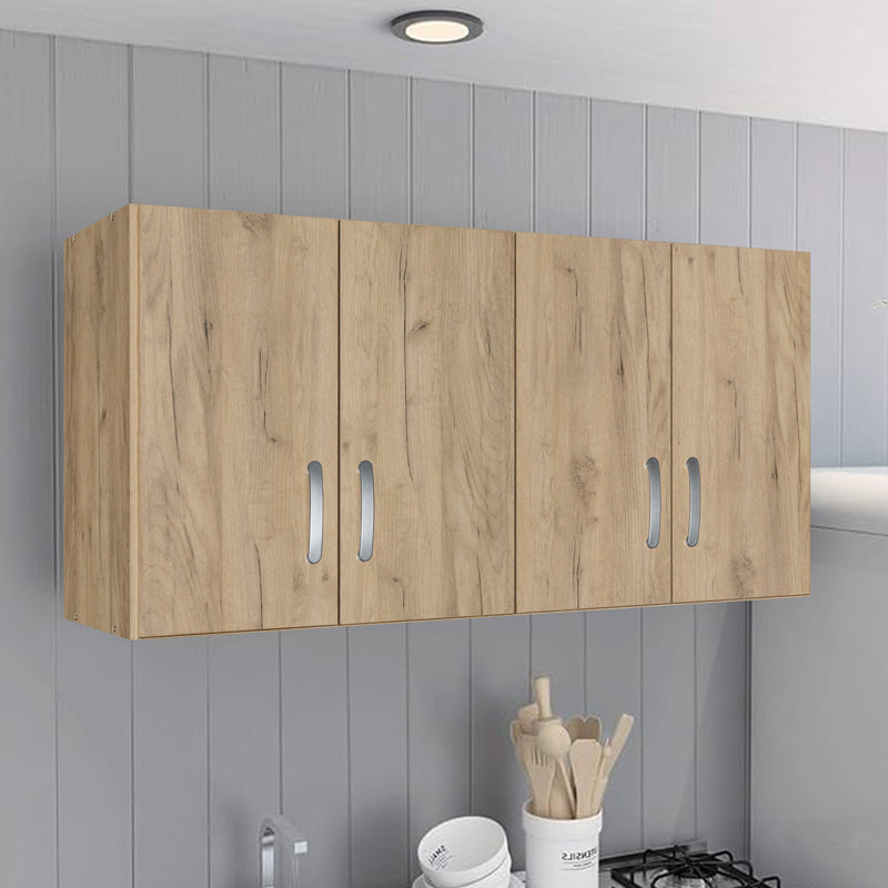 Πατάρι ντουλάπας Zelia pakoworld τετράφυλλο σε oak απόχρωση 120x42x60εκ