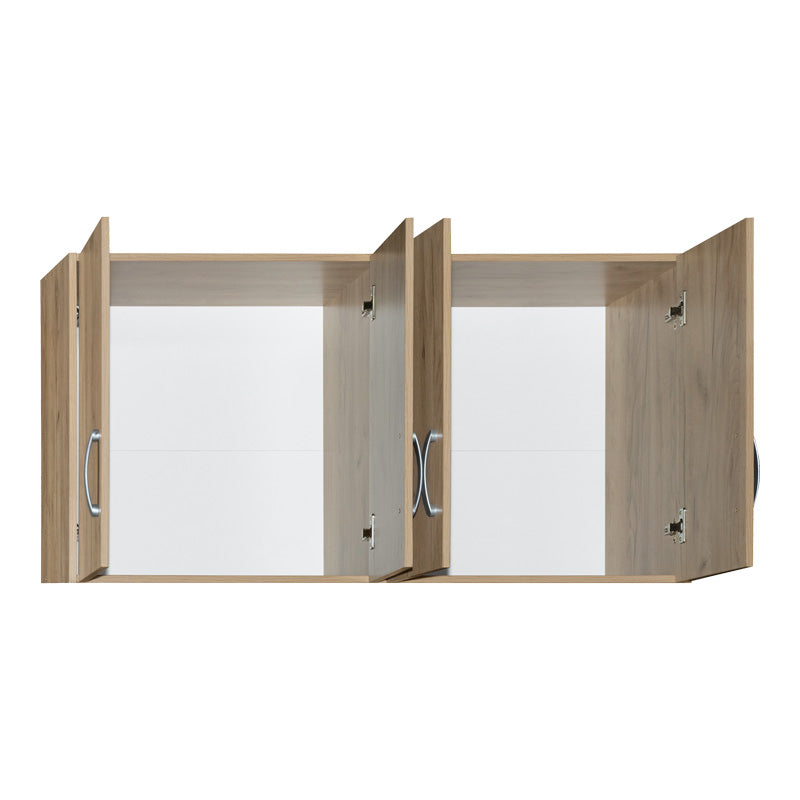 Πατάρι ντουλάπας Zelia pakoworld τετράφυλλο σε oak απόχρωση 120x42x60εκ