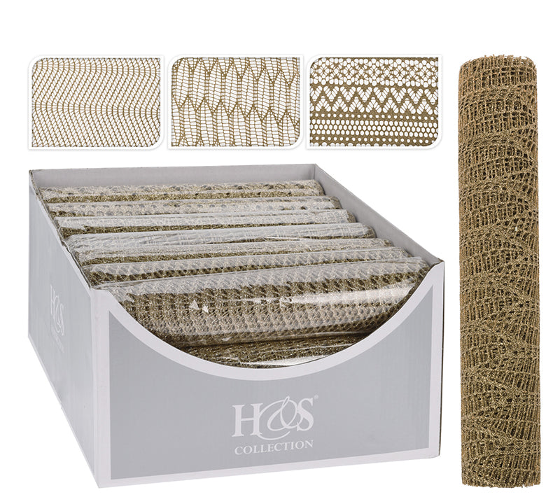 Τραβέρσα χρυσό δίχτυ, 3σχδ.,28x200cm