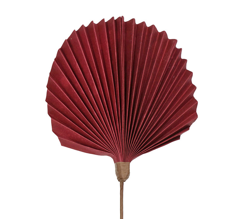 Διακοσμητικό φύλλο φοίνικα, μπορντώ 25x75cm