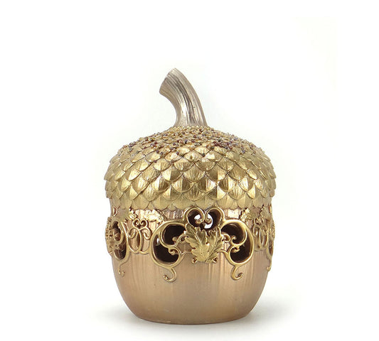 Διακοσμητικό βαλανίδι, χρυσό χρ.15x21,5cm