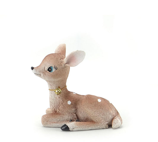 Ελαφάκι με βούλες καθιστό 12x11cm