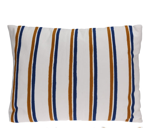 Μαξιλάρι cotton με πολύχωμες ρίγες, 3σχδ.,45x60cm