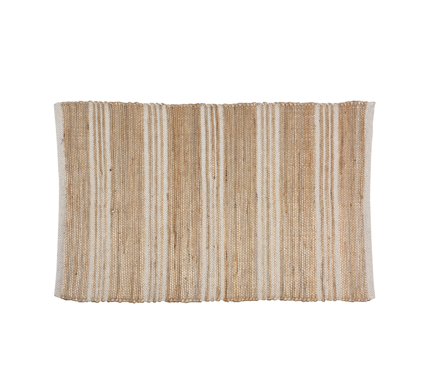 Χαλάκι cotton+γιούτα, με ρίγες,2σχδ.,60x90cm