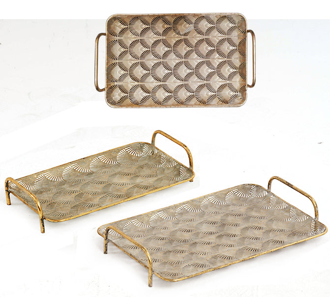 Σετ/2 δίσκοι σερβίς σχ.πάπυρος 41,5/48cm