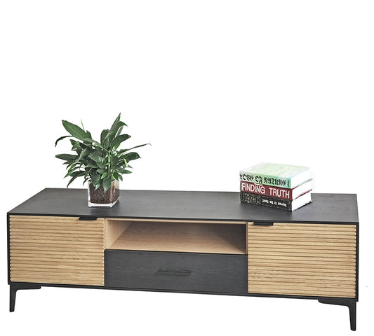 Επιλπλο T.V με 2 πόρτες, ράφι και συρτάρι,154CM