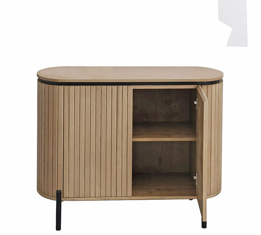 Οβάλ ερμάριο με 2 πόρτες, 100cm