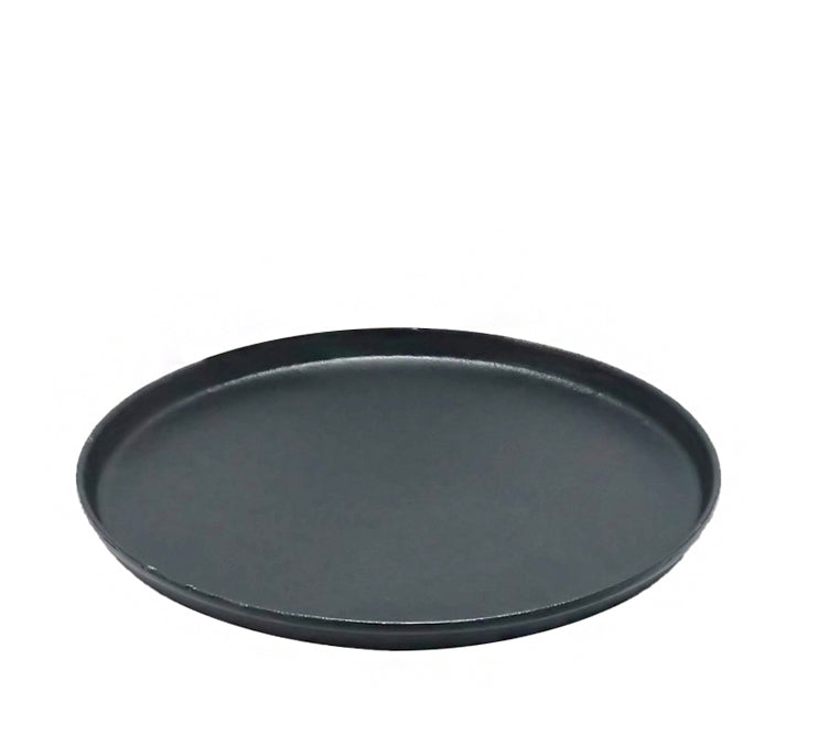 Δίσκος από χυτό αλουμίνιο με χείλος μαύρο χρ.,34cm