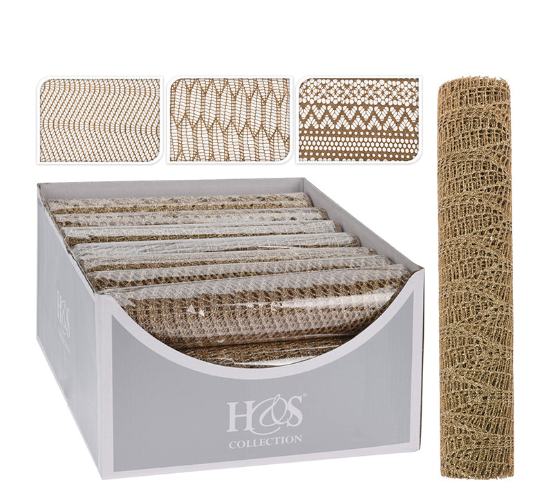 Ύφασμα δίχτυ σαμπανι, 3σχδ.,28x200cm