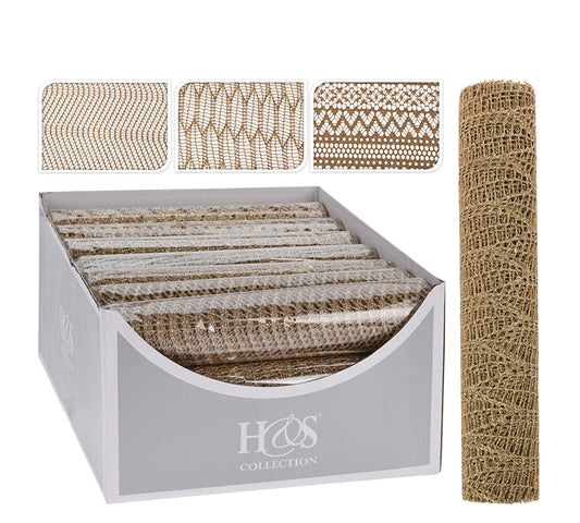 Ύφασμα δίχτυ σαμπανι, 3σχδ.,28x200cm