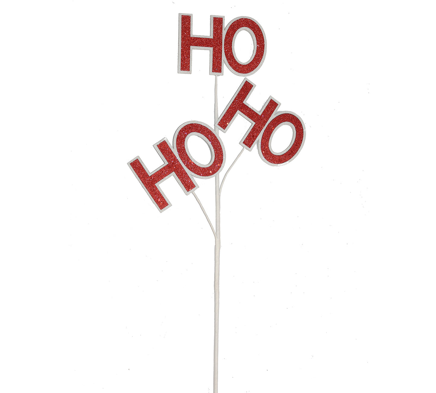Χριστ/κο κλαδί "Ho Ho Ho", κόκκινο,58cm