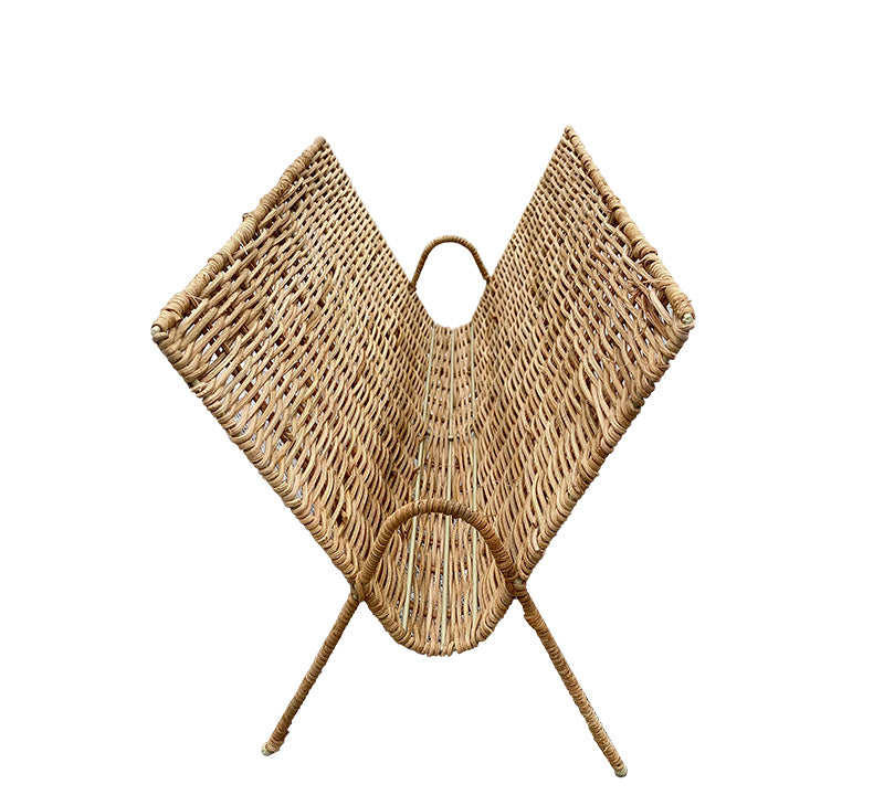Θήκη για περιοδικά Rattan,24x47x30cm