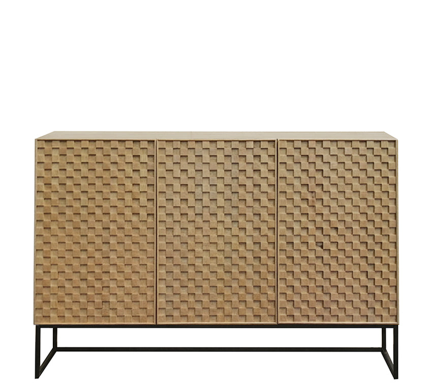 Ερμάριο 3 πορτάκια,μεταλ/κά πόδια,121.5cm