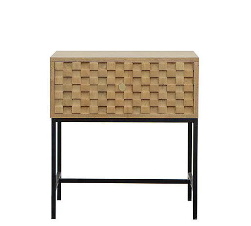 Κομοδίνο 1 συρτάρι,μεταλ/κά πόδια,51.5x40x56