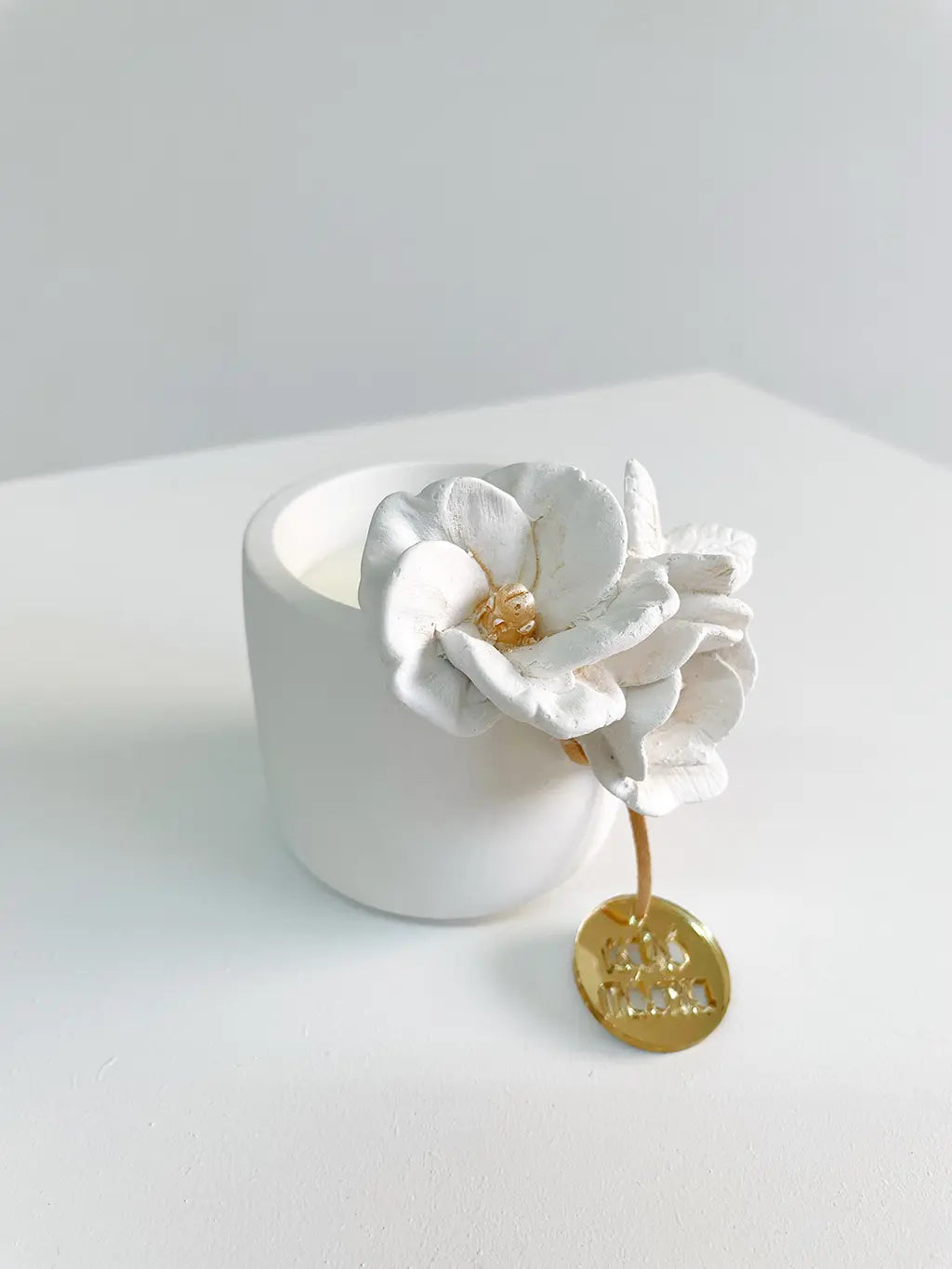 ΕΠΙΤΡΑΠΕΖΙΟ ΚΕΡΙ ΨΗΛΟ ΛΟΥΛΟΥΔΙΑ ΛΕΥΚΟ MANAKOU - ΠΑΣΧ26-Λ07-04