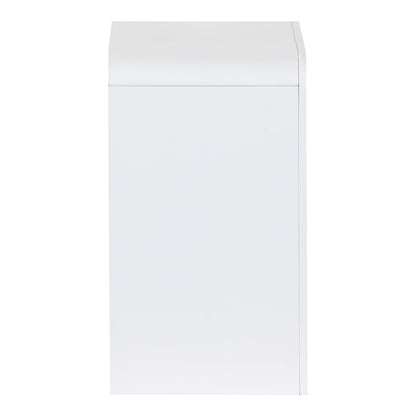 Κομοδίνο Zeplen pakoworld MDF σε λευκή απόχρωση 40x30x53εκ