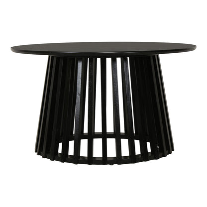 Τραπέζι σαλονιού Domonic pakoworld mdf σε μαύρη απόχρωση Φ80x45εκ
