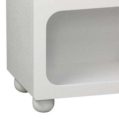 Μπουφές Emersi pakoworld με ράφια mdf σε λευκή απόχρωση 164x34x76εκ