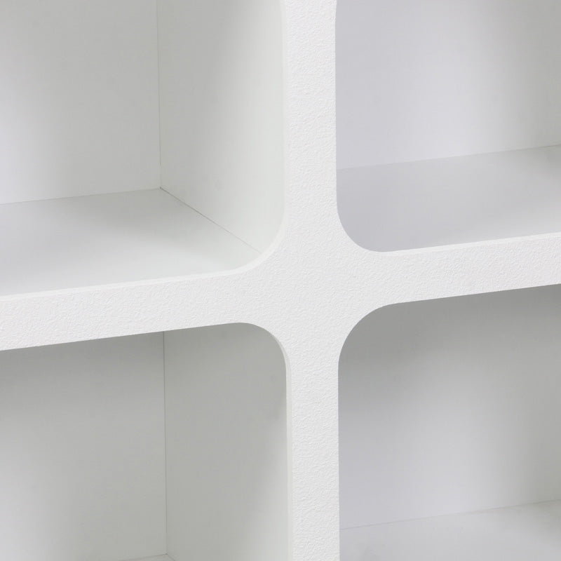 Μπουφές Emersi pakoworld με ράφια mdf σε λευκή απόχρωση 120x35x76εκ