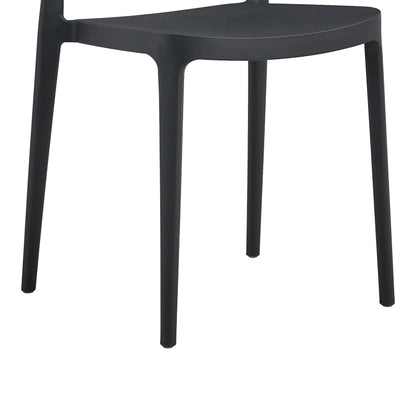 Καρέκλα Amvroan στοιβαζόμενη pakoworld με UV protection ανθρακί pp 51x49x79.5εκ