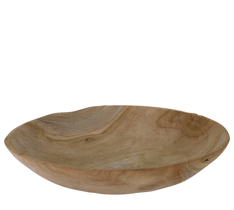 Διακοσμητικό μπόλ απο ρίζα ΤΕΑΚ, δ.40x9cm