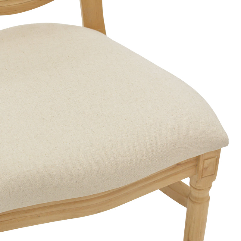 Καρέκλα Canco pakoworld φυσικό rubberwood-φυσικό rattan 50x53x98εκ
