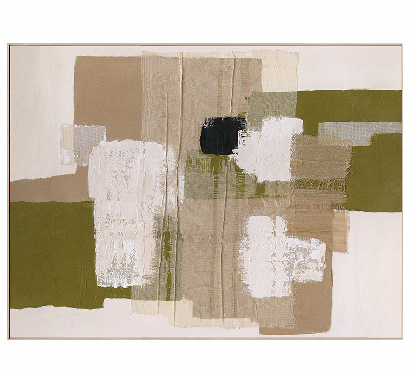 Hand paint & Γάζα 120x90cm