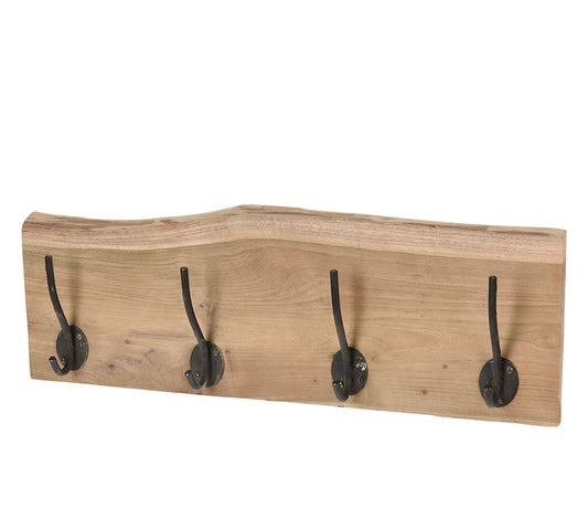 Κρεμάστρα 4 θέσεις, ξύλο teak 80cm