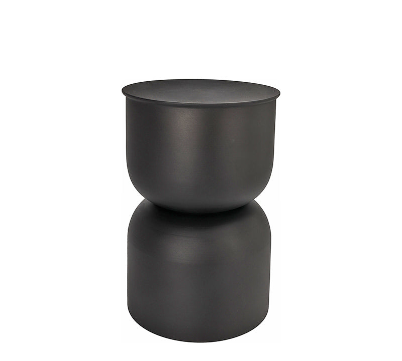 Side table "U" σε μαύρο χρώμα διαμ.31cmx46cm