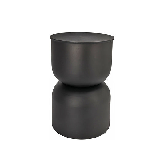 Side table "U" σε μαύρο χρώμα διαμ.31cmx46cm