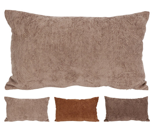 Μαξιλάρι ύφασμα σενίλ 30x50cm, 3χρωμ.