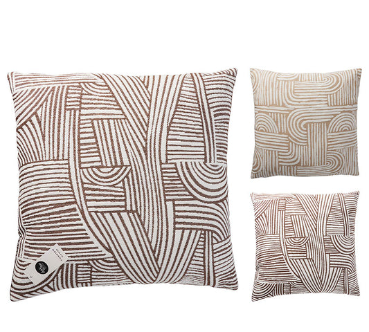 Μαξιλάρι σενίλ ζακαρ 45x45cm, 2χρωμ.