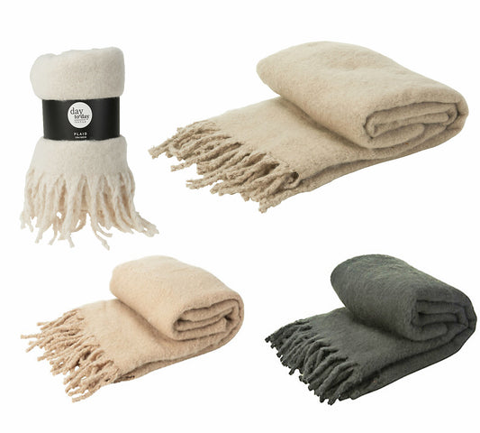 Ριχτάρι πλεκτό με κροσσια σε 4 χρωμ.,160x130cm