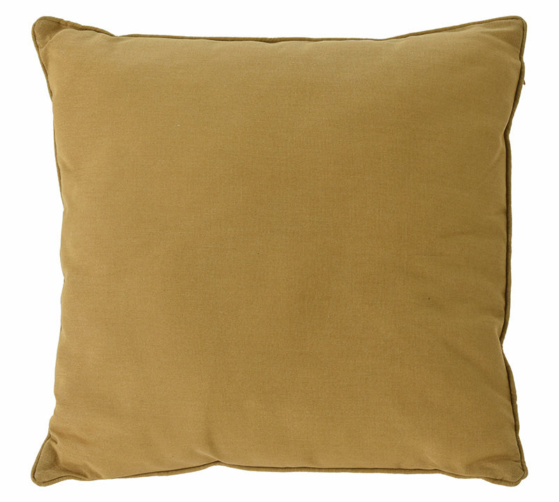 Μαξιλάρι polyester με ρέλι 45x45cm,ώχρα