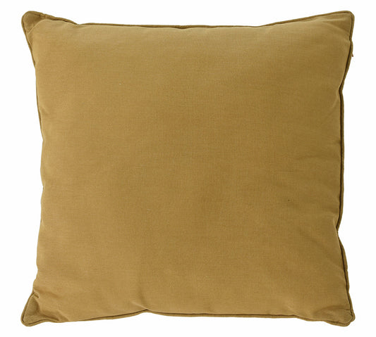 Μαξιλάρι polyester με ρέλι 45x45cm,ώχρα