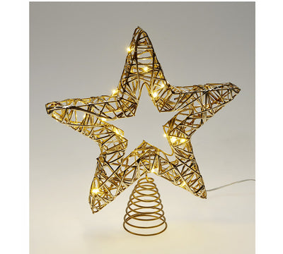 Συρμάτινη κορυφή αστέρι με 20Led & Timer,28cm